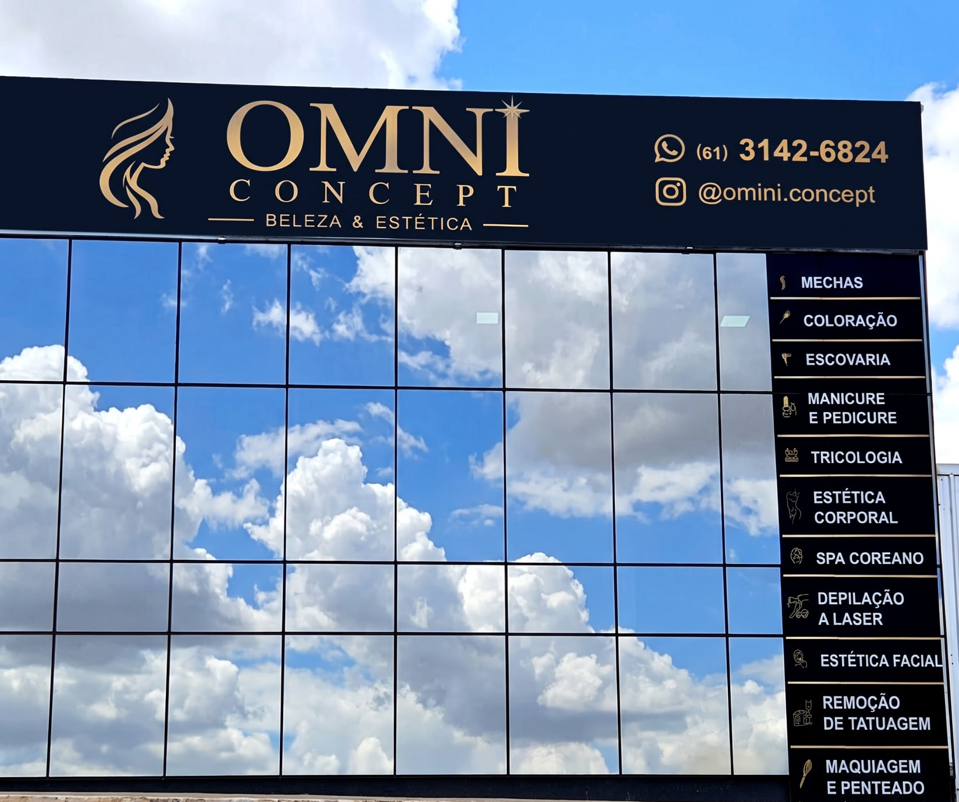Fachada da OmniConcept em Arniqueira, Brasília